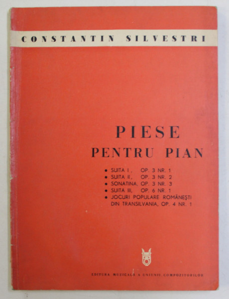 PIESE PENTRU PIAN de CONSTANTIN SILVESTRI , 1973