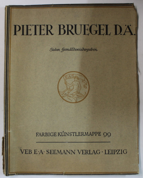 PIETER BRUEGEL D.A. , 1525 -1569  ( ALBUM DE ARTA IN LIMBA GERMANA ) , 7 REPRODUCERI COLOR , ANII '30