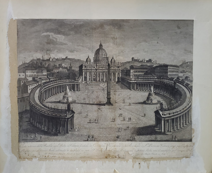 PIETRO RUGA - BASILICA ST. PIETRO, VATICAN, 1824