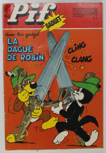 PIF , GADGET , LA DAGUE DE ROBIN , 1976