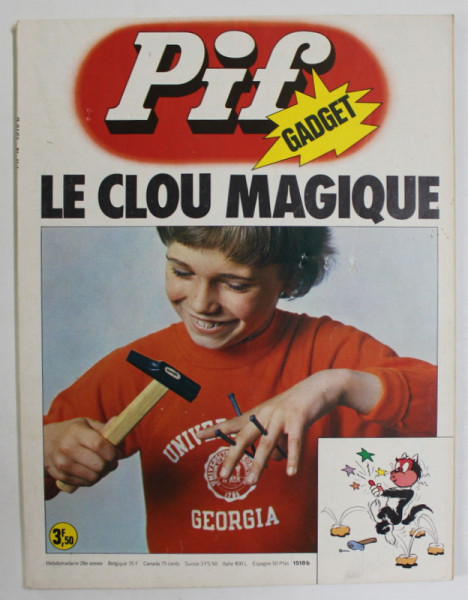 PIF , GADGET , LE CLOU MAGIQUE , JUILLET , 1974