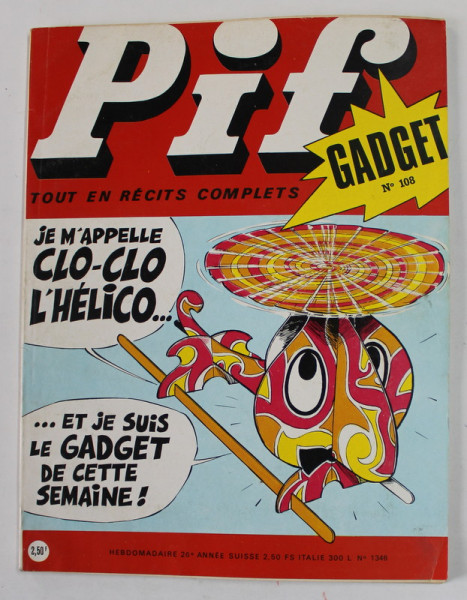 PIF , GADGET , No. 108  , MARS  , 1971 , LIPSA GADGET