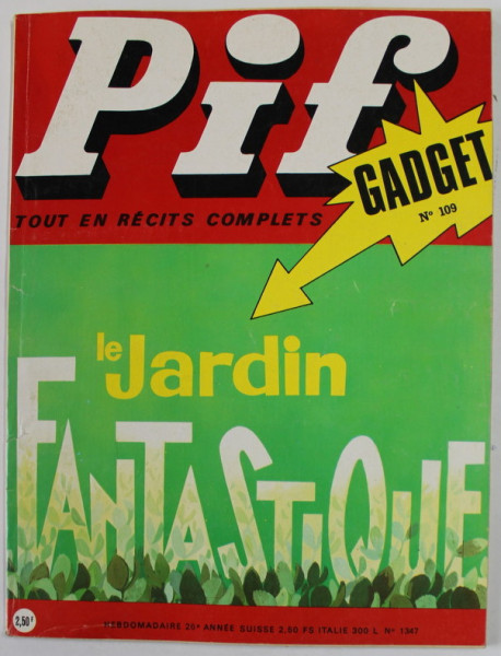 PIF , GADGET , No. 109  , MARS , 1971 , LIPSA GADGET