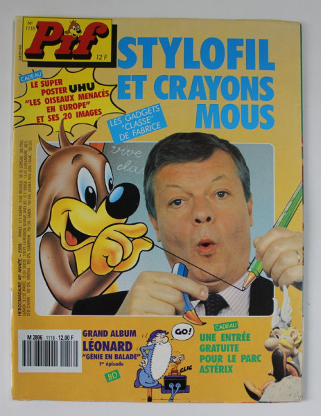 PIF , GADGET , no. 1118 , SEPTEMBRE  1990 , LIPSA GADGET