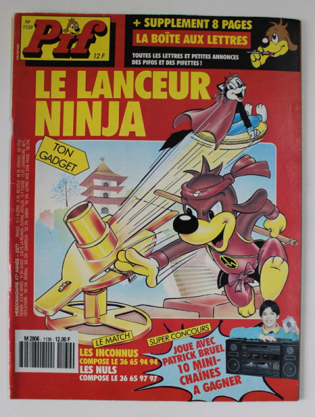 PIF , GADGET , no. 1139 , JANVIER 1991 , LIPSA GADGET