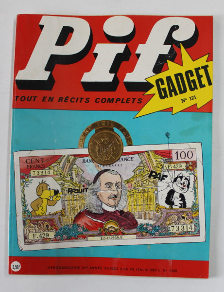 PIF , GADGET , No. 121 , JUIN , 1971 , LIPSA GADGET