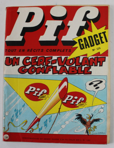 PIF , GADGET , No. 124 , JUILLET , 1971 , LIPSA GADGET
