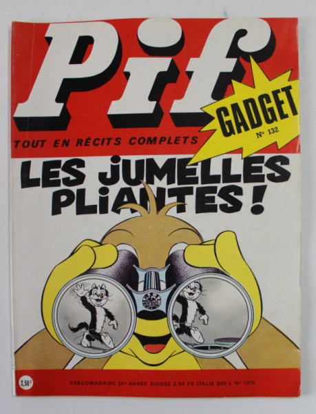 PIF , GADGET , No. 132  , AOUT  , 1971 , LIPSA GADGET