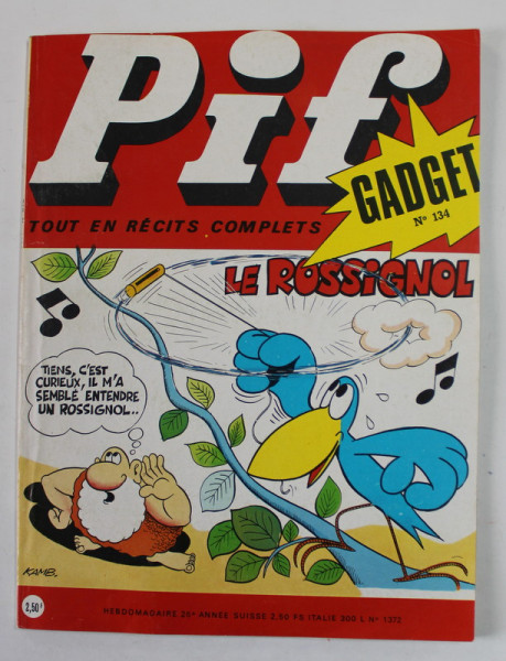 PIF , GADGET , No. 134 , SEPTEMBRE , 1971 , LIPSA GADGET