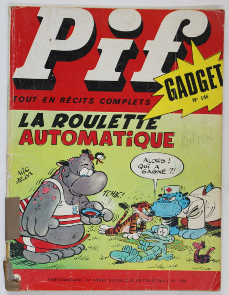PIF , GADGET , No. 146 , DECEMBRE , 1971 , LIPSA GADGET * COTOR LIPIT CU SCOTCH