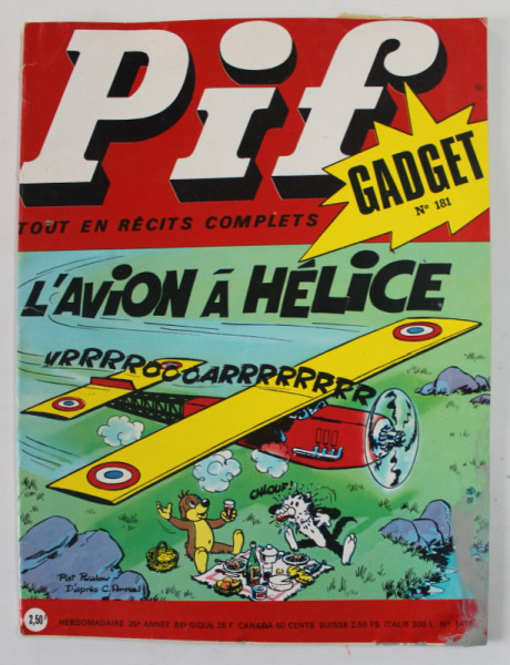 PIF , GADGET , No. 181 , AOUT , 1972 , LIPSA GADGET
