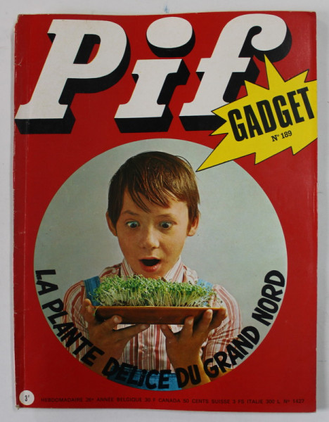 PIF , GADGET , No. 189 , OCTOBRE, 1972 , LIPSA GADGET