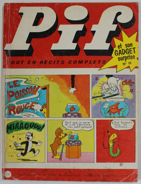 PIF , GADGET , No. 19 , JUILLET , 1969 , LIPSA GADGET