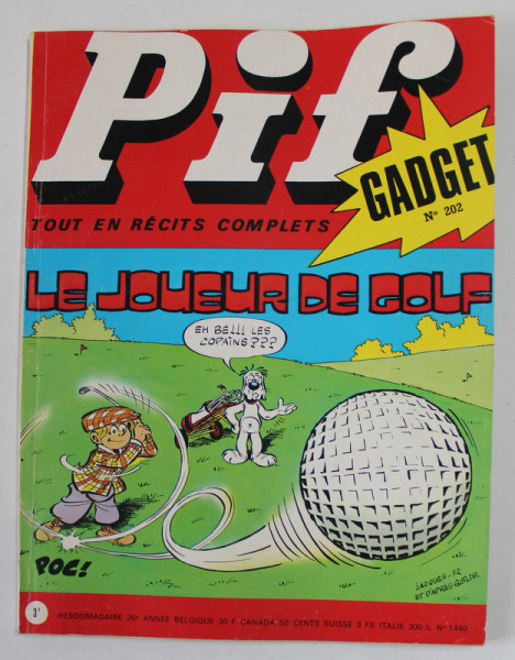 PIF , GADGET , No. 202  , JANVIER  , 1973 , LIPSA GADGET