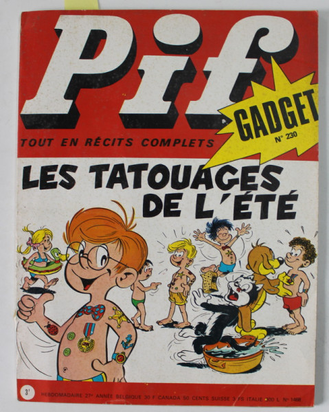 PIF , GADGET , No. 230 , JUILLET , 1973  ,  GADGET IN INTERIOR