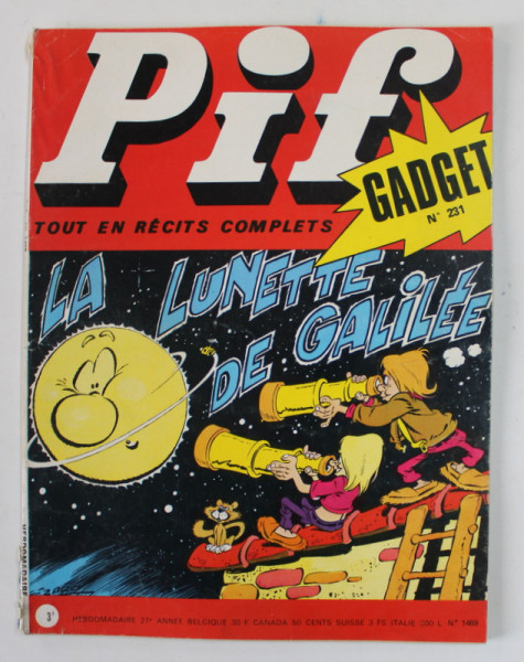 PIF , GADGET , No. 231 , JUILLET   , 1973 , LIPSA GADGET