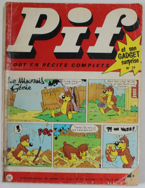 PIF , GADGET , No. 24 , AOUT 1969  , LIPSA GADGET *