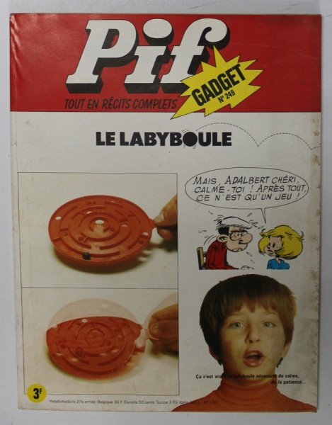 PIF , GADGET , No. 249 , DECEMBRE  , 1973 , LIPSA GADGET