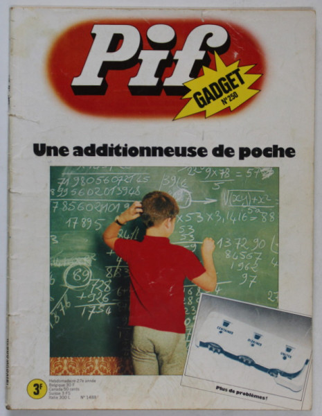 PIF , GADGET , No. 250 , DECEMBRE , 1973 , LIPSA GADGET * MICI DEFECTE COPERTA