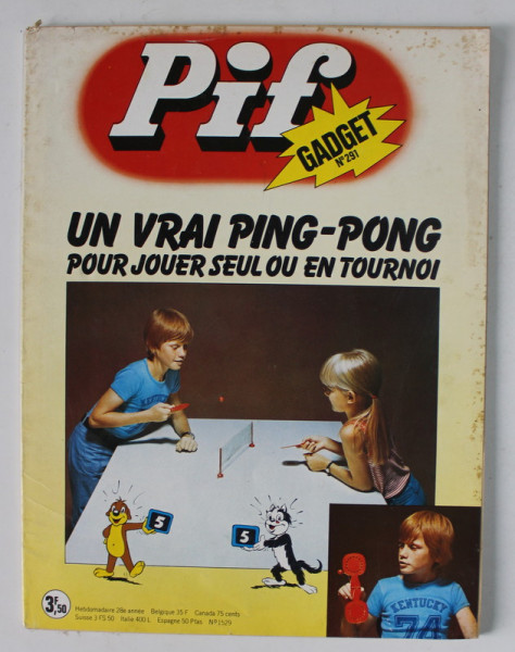 PIF , GADGET , No. 291 , SEPTEMBRE   , 1974 , LIPSA GADGET * MICI DEFECTE