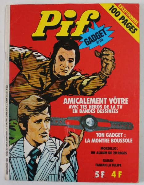 PIF , GADGET , No. 315 , MARS  , 1975 , LIPSA GADGET