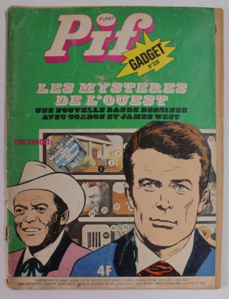 PIF , GADGET , no. 320 , AVRIL , 1975 , LIPSA GADGET