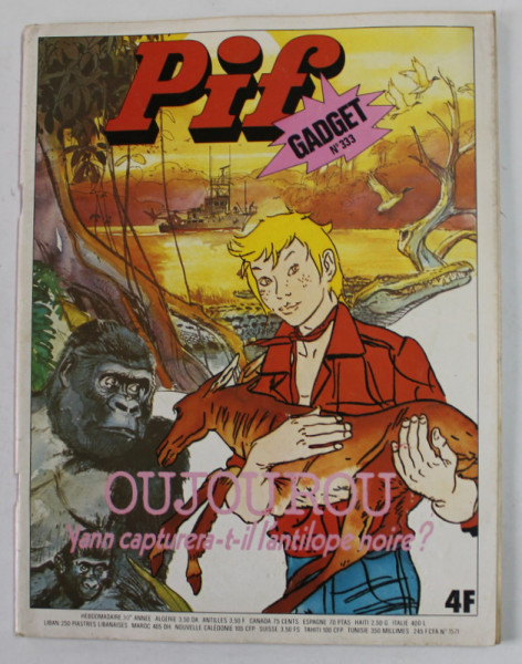 PIF , GADGET , No. 333 , JUILLET , 1975 , LIPSA GADGET