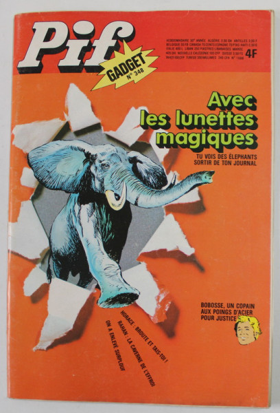 PIF , GADGET , No. 348 , OCTOBRE  , 1975 , LIPSA GADGET
