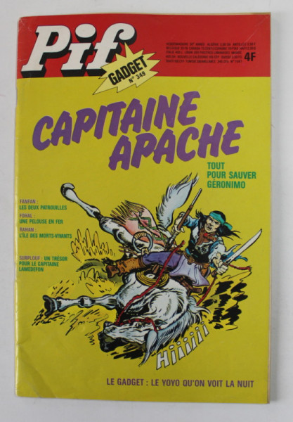 PIF , GADGET , No. 349 , NOV. , 1975 , LIPSA GADGET