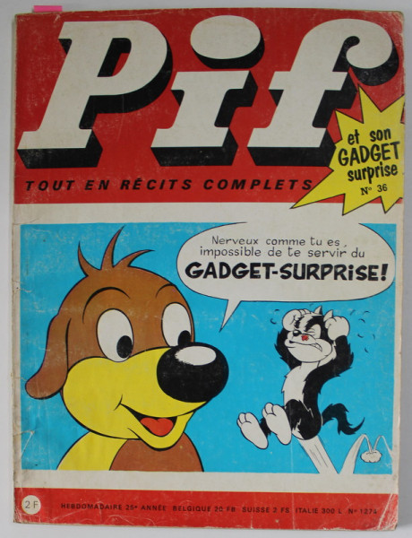 PIF , GADGET , no. 36 , OCTOBRE  , 1969 , LIPSA GADGET