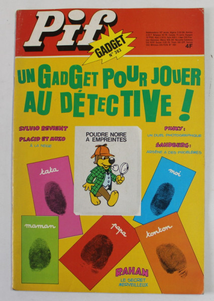 PIF , GADGET , No. 363 , FEVRIER  , 1976 , LIPSA GADGET