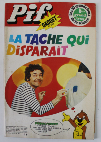 PIF , GADGET , No. 370 , MARS , 1976 , LIPSA GADGET * PREZINTA HALOURI DE APA