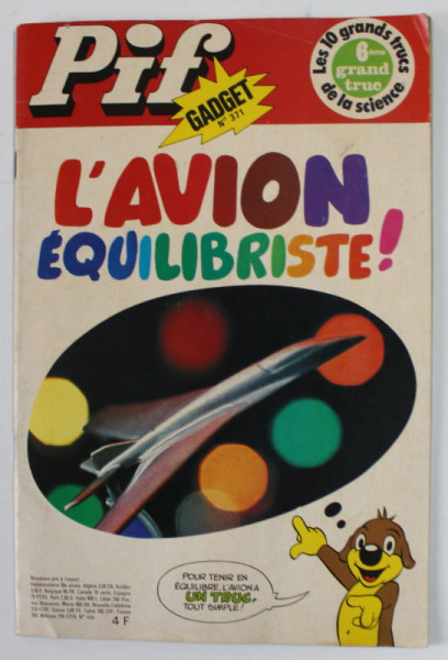 PIF , GADGET , No. 371 , AVRIL  , 1976 , LIPSA GADGET