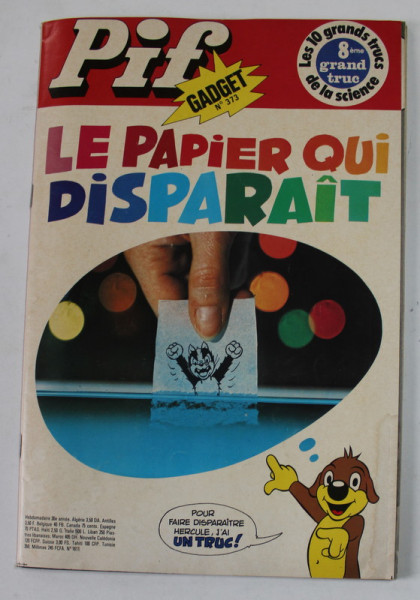 PIF , GADGET , No. 373 , AVRIL  , 1976 , LIPSA GADGET