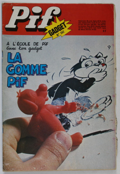 PIF , GADGET , No. 392 , SEPT. , 1976 , LIPSA GADGET * MICI DEFECTE