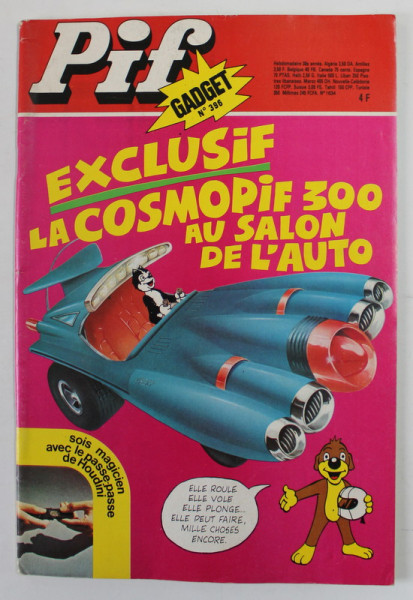 PIF , GADGET , No. 396 , OCTOBRE , 1976 , LIPSA GADGET