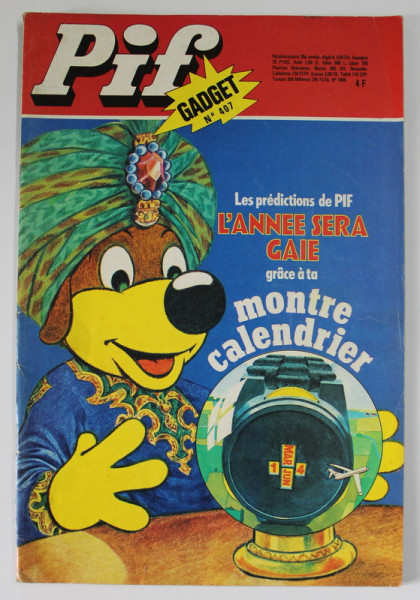 PIF , GADGET , no. 407 , JANVIER 1977 , LIPSA GADGET