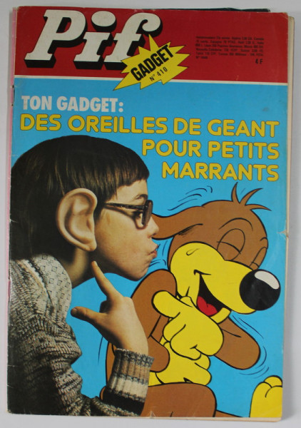 PIF , GADGET , no. 410 , JANVIER 1977 , LIPSA GADGET
