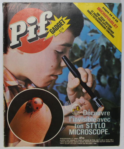 PIF , GADGET , no. 418 , MARS ,  1977 , LIPSA GADGET