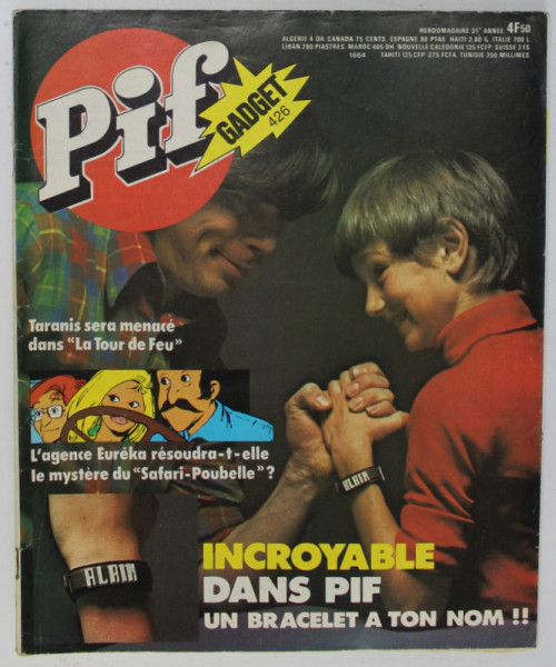 PIF , GADGET , no. 426 , MAI   ,1977 , LIPSA GADGET