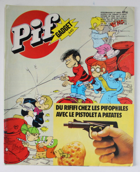 PIF , GADGET , no. 440 , AOUT  1977 , LIPSA GADGET