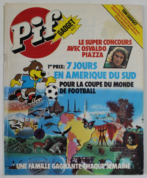 PIF , GADGET , No. 447 , OCTOBRE , 1977 , LIPSA GADGET