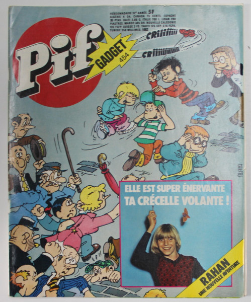 PIF , GADGET , no. 454 , NOVEMBRE , 1977 , LIPSA GADGET