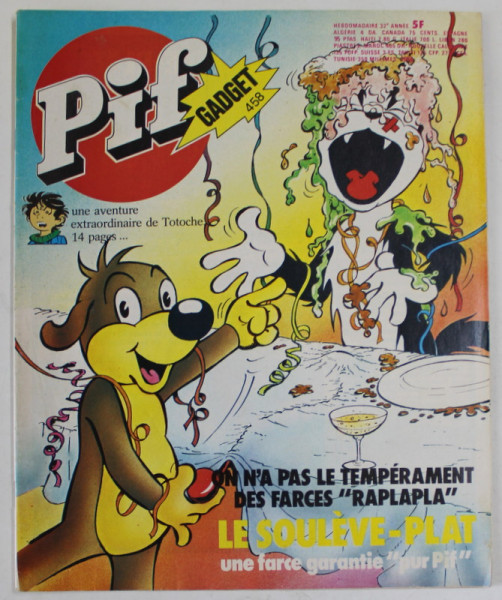 PIF , GADGET , No. 458 , DECEMBRE , 1977 , LIPSA GADGET