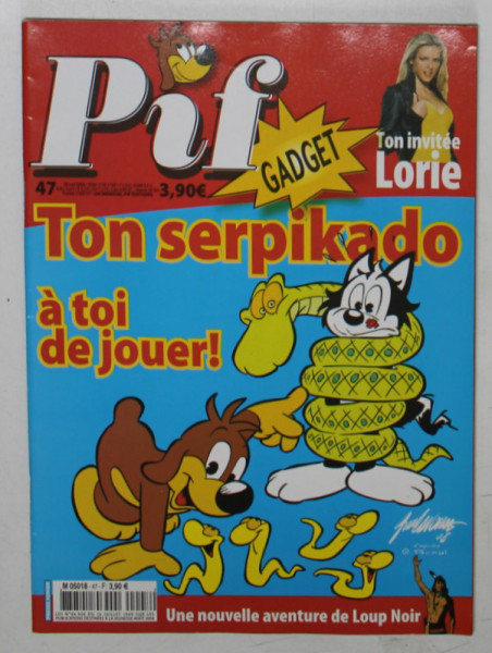PIF GADGET , no. 47 ,  REVISTA DE BENZI DESENATE IN LB. FRANCEZA , 2008, LIPSA GADGET
