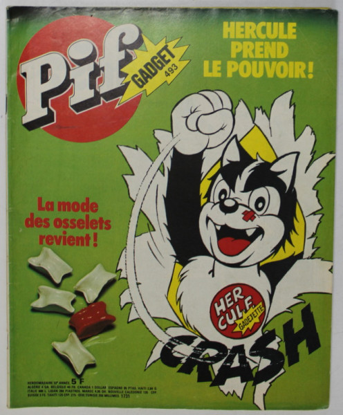 PIF , GADGET , no. 493 , SEPTEMBRE  ,1976 , LIPSA GADGET
