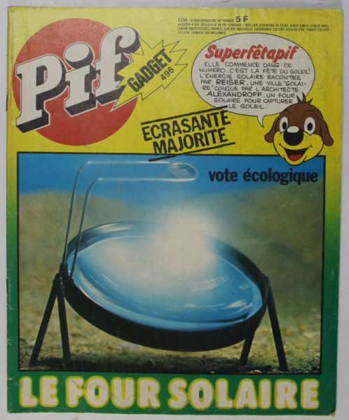 PIF , GADGET , no. 496 , SEPTEMBRE  ,1978 , LIPSA GADGET