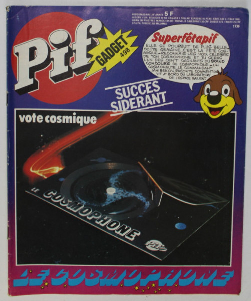 PIF , GADGET , no. 498 , OCTOBRE  ,  1978 , LIPSA GADGET