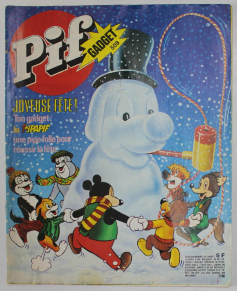 PIF , GADGET , no. 508 , DECEMBRE  ,  1978 , LIPSA GADGET