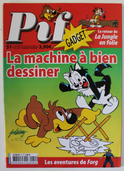 PIF GADGET , no. 51 ,  REVISTA DE BENZI DESENATE IN LB. FRANCEZA , 2008, LIPSA GADGET
